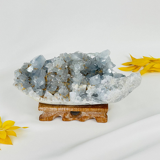 Друза Целестина на подставке, Артикул: 117678 - изображение товара №1