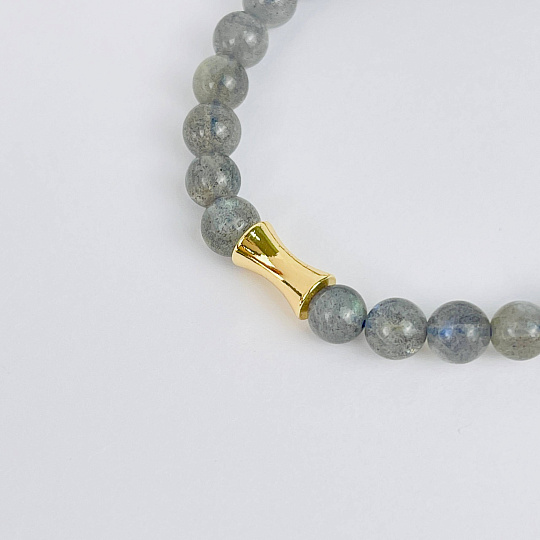 Браслет со вставкой из Лабрадора, Артикул: 085119 - изображение товара №3