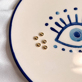 Бусины-разделители, спейсеры (5 шт), Артикул: 098699 - изображение товара №2