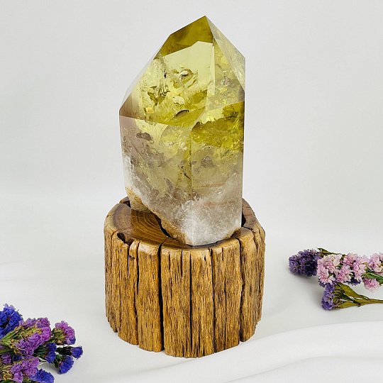 Кристалл из Цитрина на подставке, Артикул: 113381 - изображение товара №1