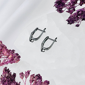 Швензы для сережек с Фианитами, Артикул: 056866 - изображение товара №2