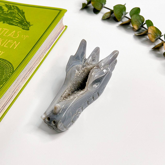 Дракон из Агата с жеодой, Артикул: 095703 - изображение товара №2