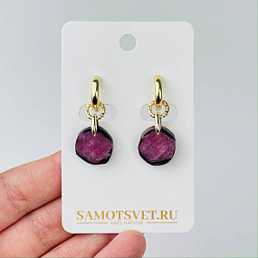 Серьги из Рубина "Корунд"