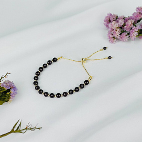 Браслет регулируемый из Граната, Артикул: 117633 - изображение товара №1