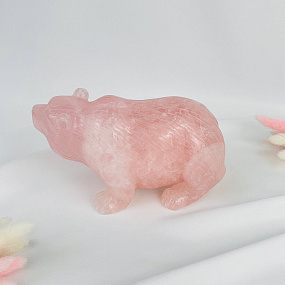 Фигурка Медведь из Розового кварца, Артикул: 117365 - изображение товара №2