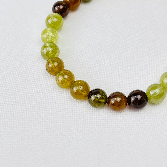 Браслет из Граната (Гроссуляр), Артикул: 115937 - изображение товара №3