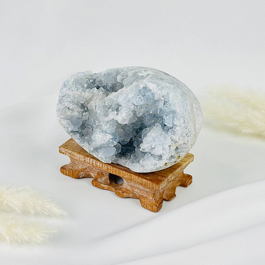 Друза Целестина на подставке, Артикул: 117684 - изображение товара №2