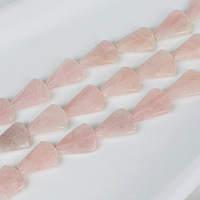 Бусины для украшений из Розового кварца, Артикул: 117454 - изображение товара №2