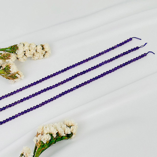 Бусины для украшений из Аметиста (90 бусин), Артикул: 091821 - изображение товара №3