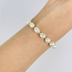 Браслет регулируемый из Жемчуга, Артикул: 118285 - изображение товара №2