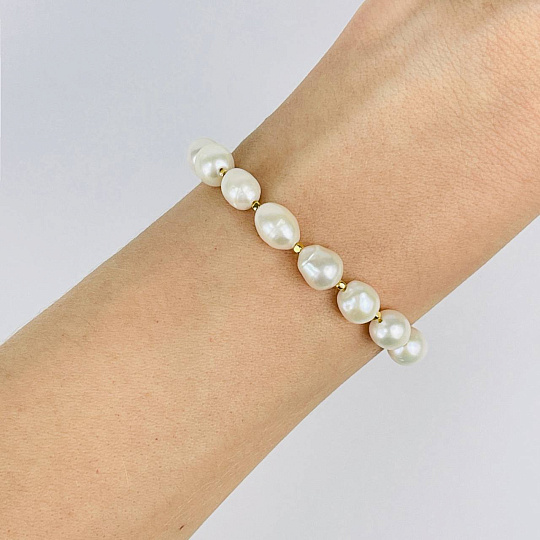 Браслет регулируемый из Жемчуга, Артикул: 118285 - изображение товара №2