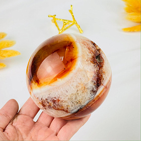 Шар из Сердолика на подставке, Артикул: 116916 - изображение товара №2