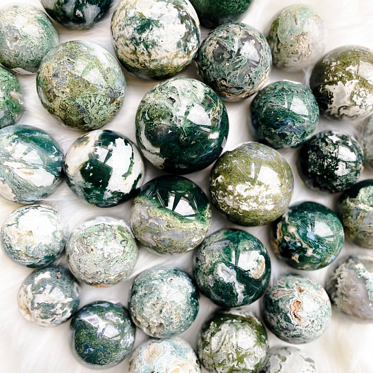 Шар из Агата мохового, Артикул: 082662 - изображение товара №3