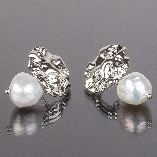 Серьги из Жемчуга Барокко (Китай) , Артикул: 074574 - изображение товара №1