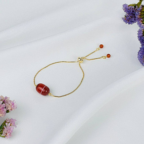 Браслет регулируемый с Сардониксом, Артикул: 117856 - изображение товара №1