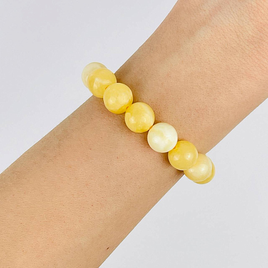 Браслет из желтого Кальцита, Артикул: 077468 - изображение товара №2