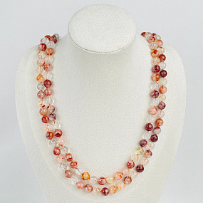 Колье из Кварца с включением Гематита, Артикул: 117818 - изображение товара №2