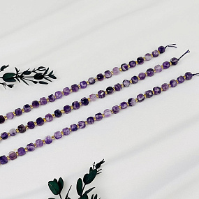 Бусины для украшений из Аметиста (40 бусин), Артикул: 075321 - изображение товара №3