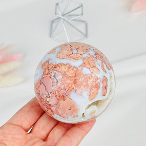 Шар из розового цветочного Агата, Артикул: 117083 - изображение товара №2