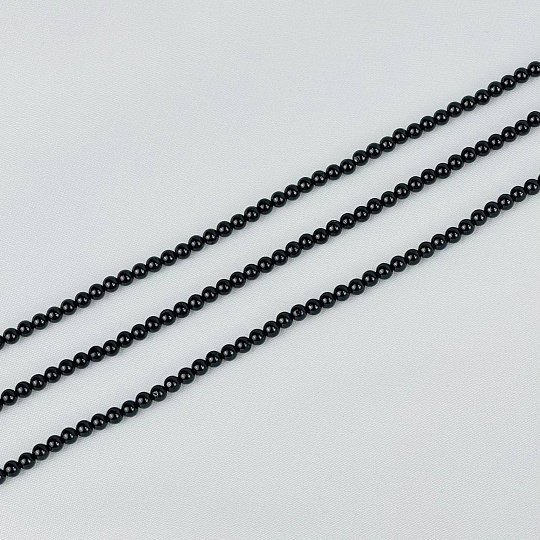 Бусины для украшений из черной Шпинели, Артикул: 117697 - изображение товара №1