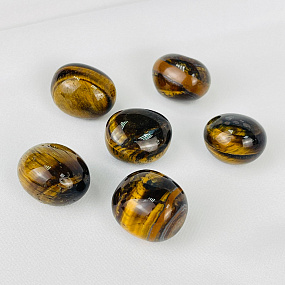 Галтовка из Тигрового глаза (25 шт), Артикул: 118050 - изображение товара №2