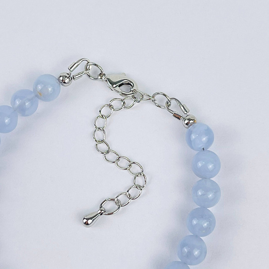 Браслет из Голубого агата, Артикул: 072276 - изображение товара №4