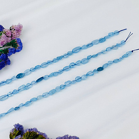 Бусины для украшений из Аквамарина (галтовка), Артикул: 092075 - изображение товара №3