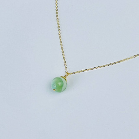 Кулон на цепочке из Ангелита, Артикул: 118415 - изображение товара №2