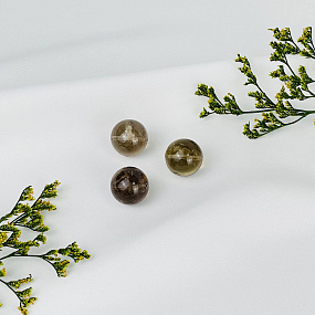 Бусины для украшений из Раухтопаза (3 шт), Артикул: 117260 - изображение товара №1