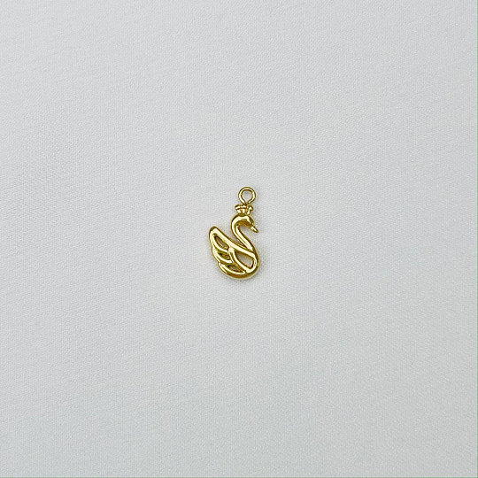 Подвеска "Лебедь" (1 шт), Артикул: 111208 - изображение товара №2