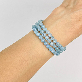 Бусины для украшений из Аквамарина (78 бусин), Артикул: 089671 - изображение товара №2