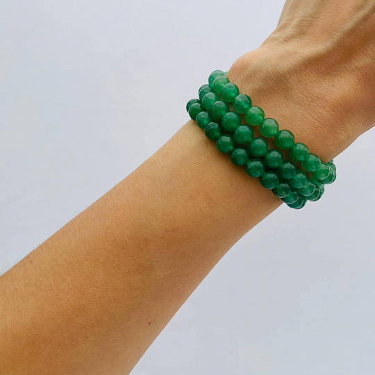 Бусины для украшений из зеленого Кварца, Артикул: 102147 - изображение товара №2