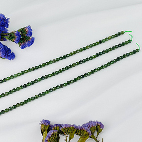 Бусины для украшений из Нефрита (65 бусин), Артикул: 087614 - изображение товара №3