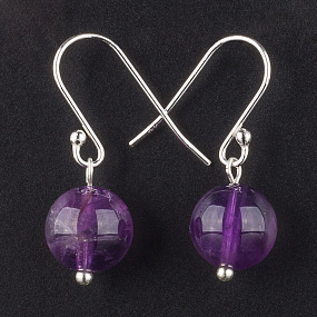 Серьги из Аметиста (Бразилия)