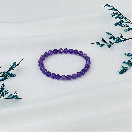 Браслет с Аметистом, Артикул: 096282 - изображение товара №2