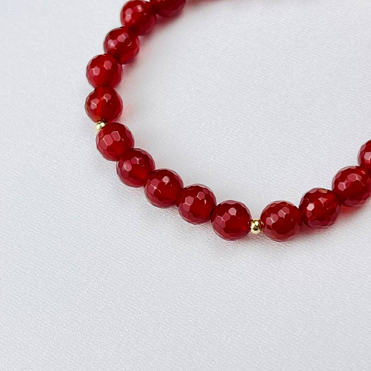 Браслет из Сердолика, Артикул: 114369 - изображение товара №3
