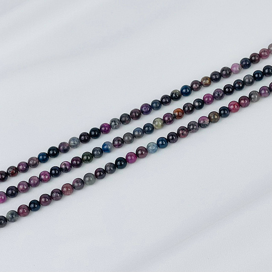 Бусины для украшений из Корунда микс (64 бусины), Артикул: 117052 - изображение товара №1