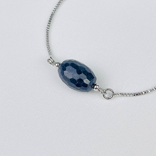 Браслет регулируемый с Сапфиром, Артикул: 116600 - изображение товара №3