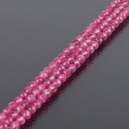 Бусины для украшений из Турмалина розового огранка, Артикул: 092821 - изображение товара №1