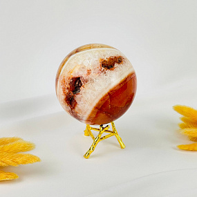 Шар из Сердолика на подставке
