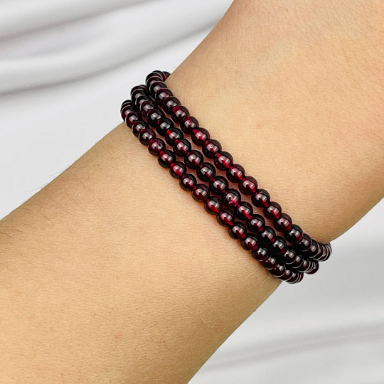 Бусины для украшений из Граната (90 бусин), Артикул: 100071 - изображение товара №2