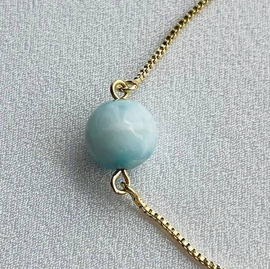 Браслет регулируемый с Ларимаром, Артикул: 099416 - изображение товара №5