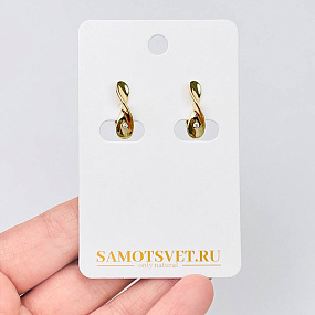 Швензы для сережек с Фианитами, Артикул: 056874 - изображение товара №1