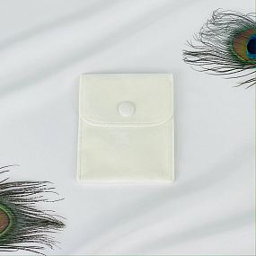 Мешочек: Бархат белый 1 шт., Артикул: 116512 - изображение товара №1