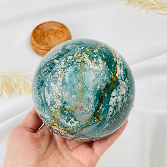 Шар из океанической Яшмы, Артикул: 088232 - изображение товара №2