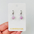 Серьги из Кунцита