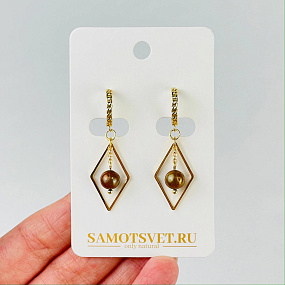 Серьги из Жемчуга тон.