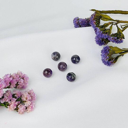 Бусины для украшений из Аметиста (5 шт), Артикул: 117252 - изображение товара №1