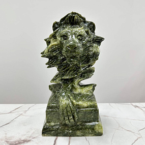 Статуэтка резная Лев из Змеевика, Артикул: 117292 - изображение товара №3