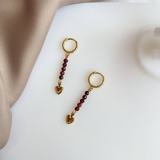 Серьги из Граната, Артикул: 095226 - изображение товара №1